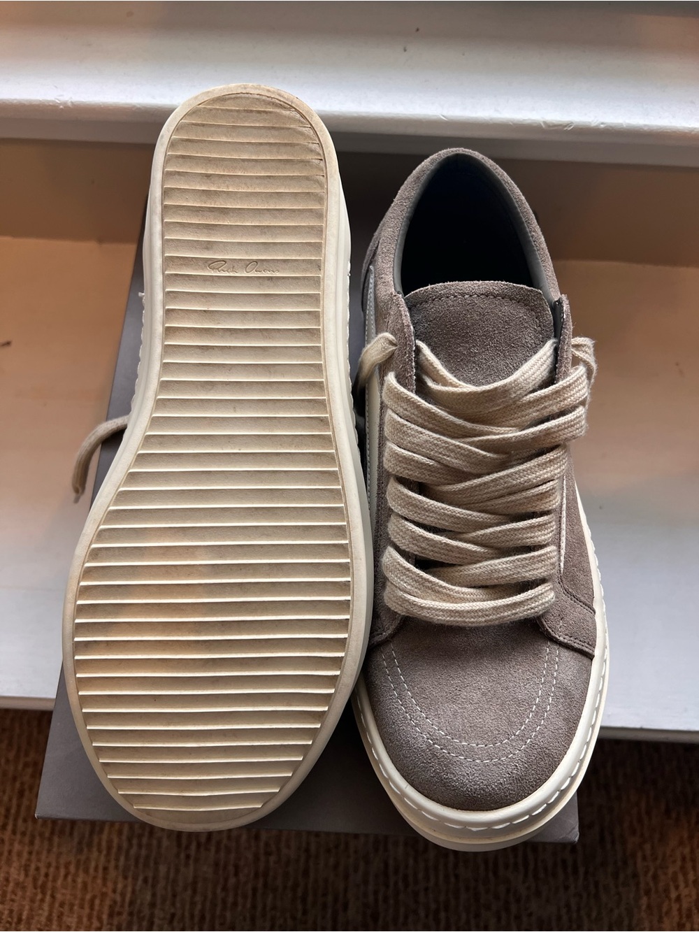 Rick Owens Canvas Light Brown Men Size 11 - Picture 5 of 9
